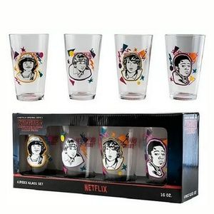 STRANGER THINGS 4 Piece Pint Glass Set 16oz.